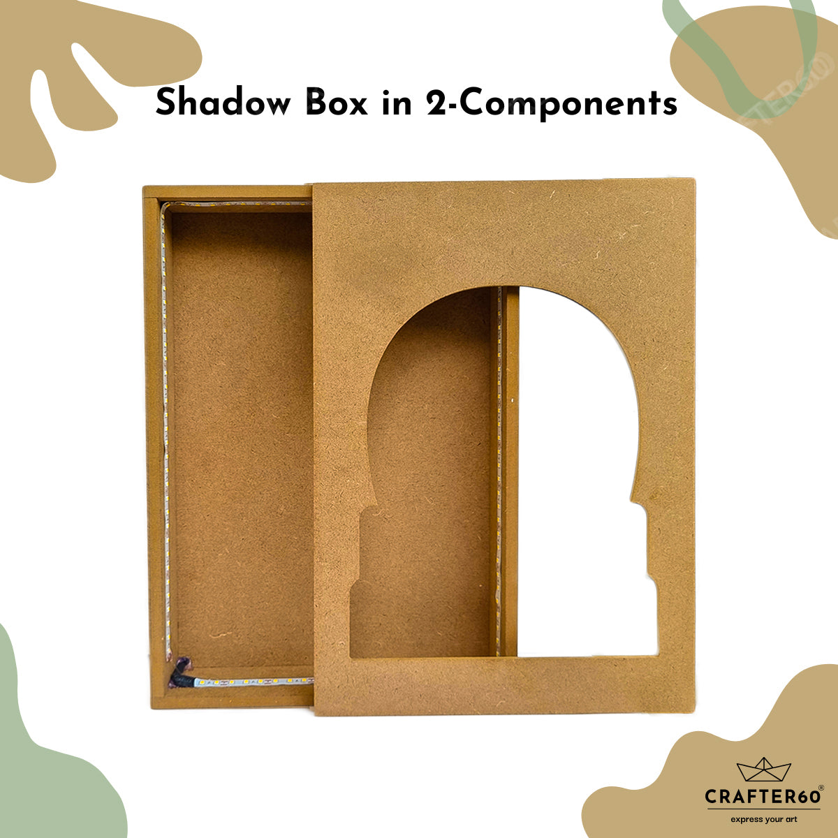 DIY MDF Jharokha Shadow Box | Design 7