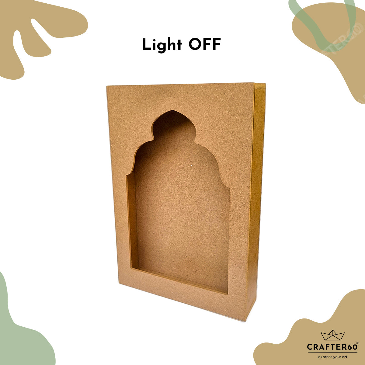 DIY MDF Jharokha Shadow Box | Design 9