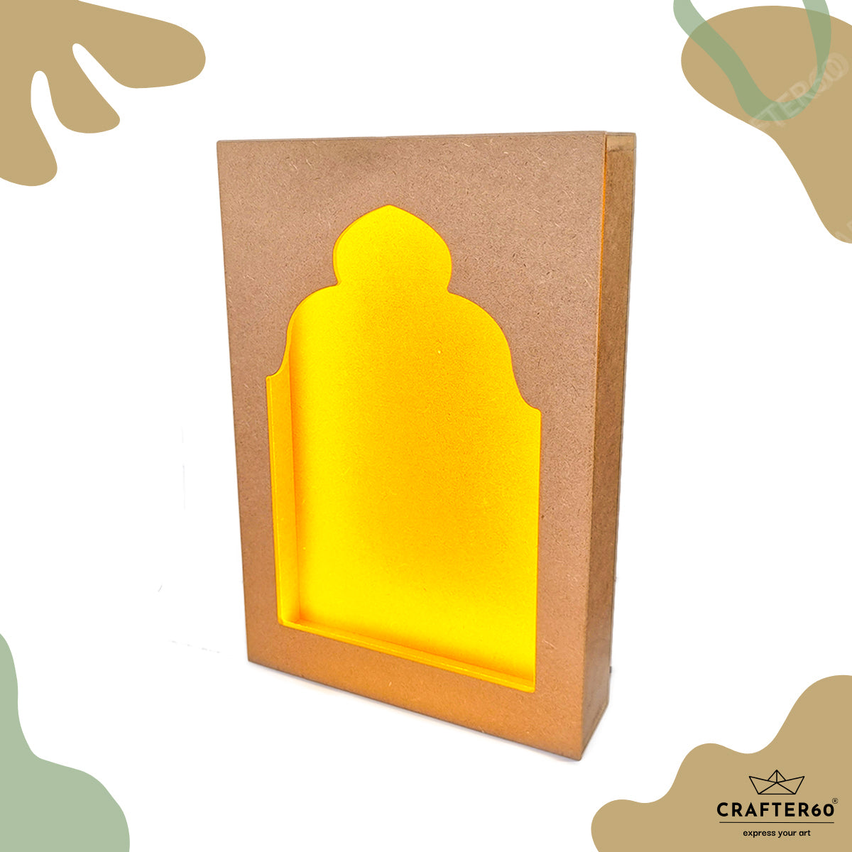 DIY MDF Jharokha Shadow Box | Design 9