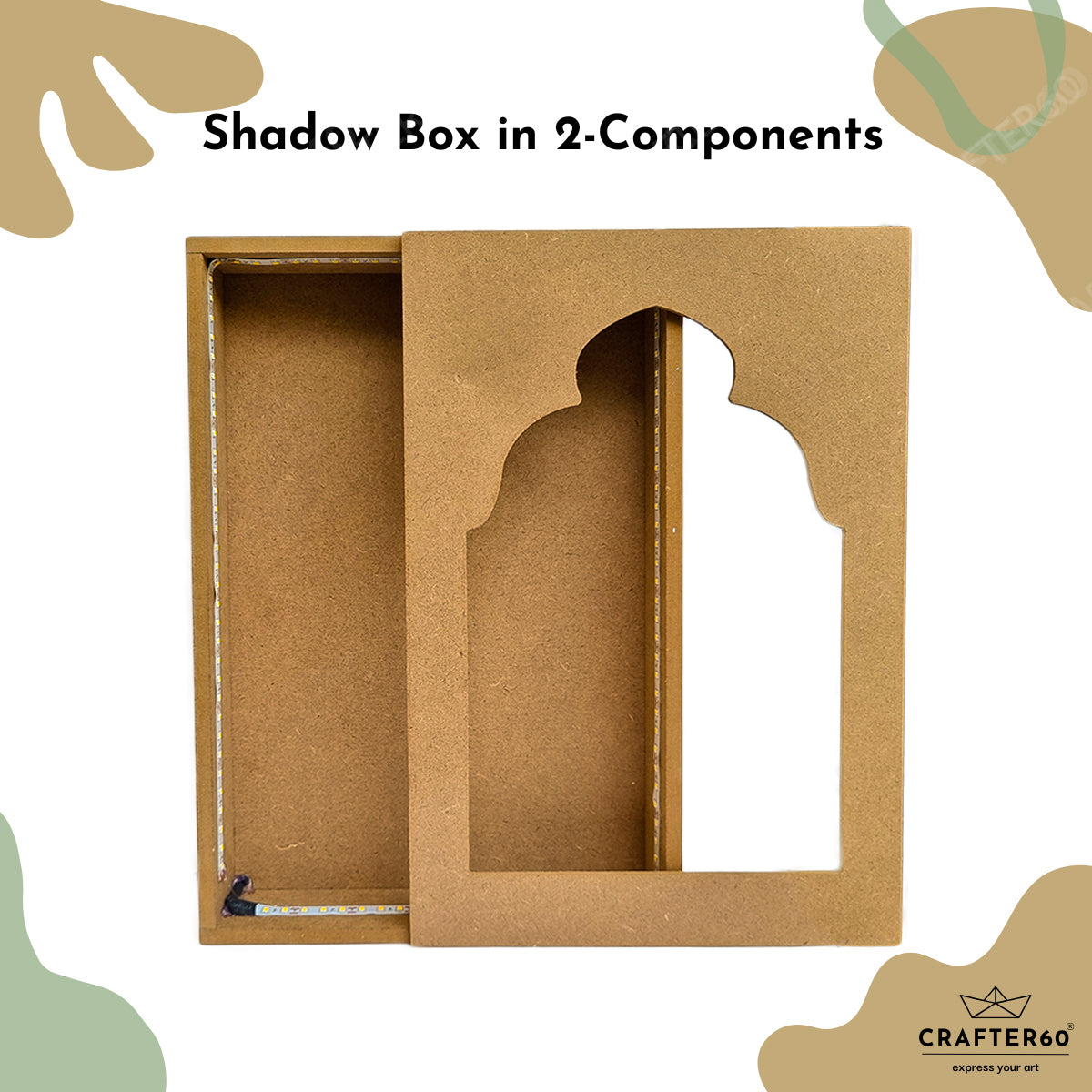 DIY MDF Jharokha Shadow Box | Design 9