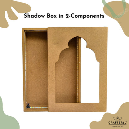 DIY MDF Jharokha Shadow Box | Design 9