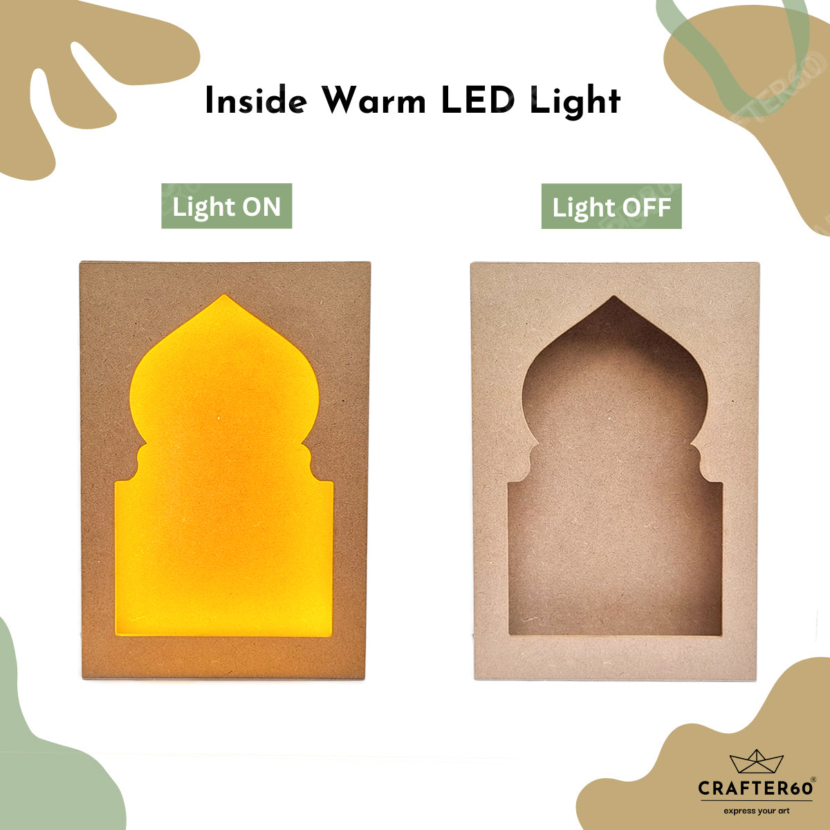 DIY MDF Jharokha Shadow Box | Design 8