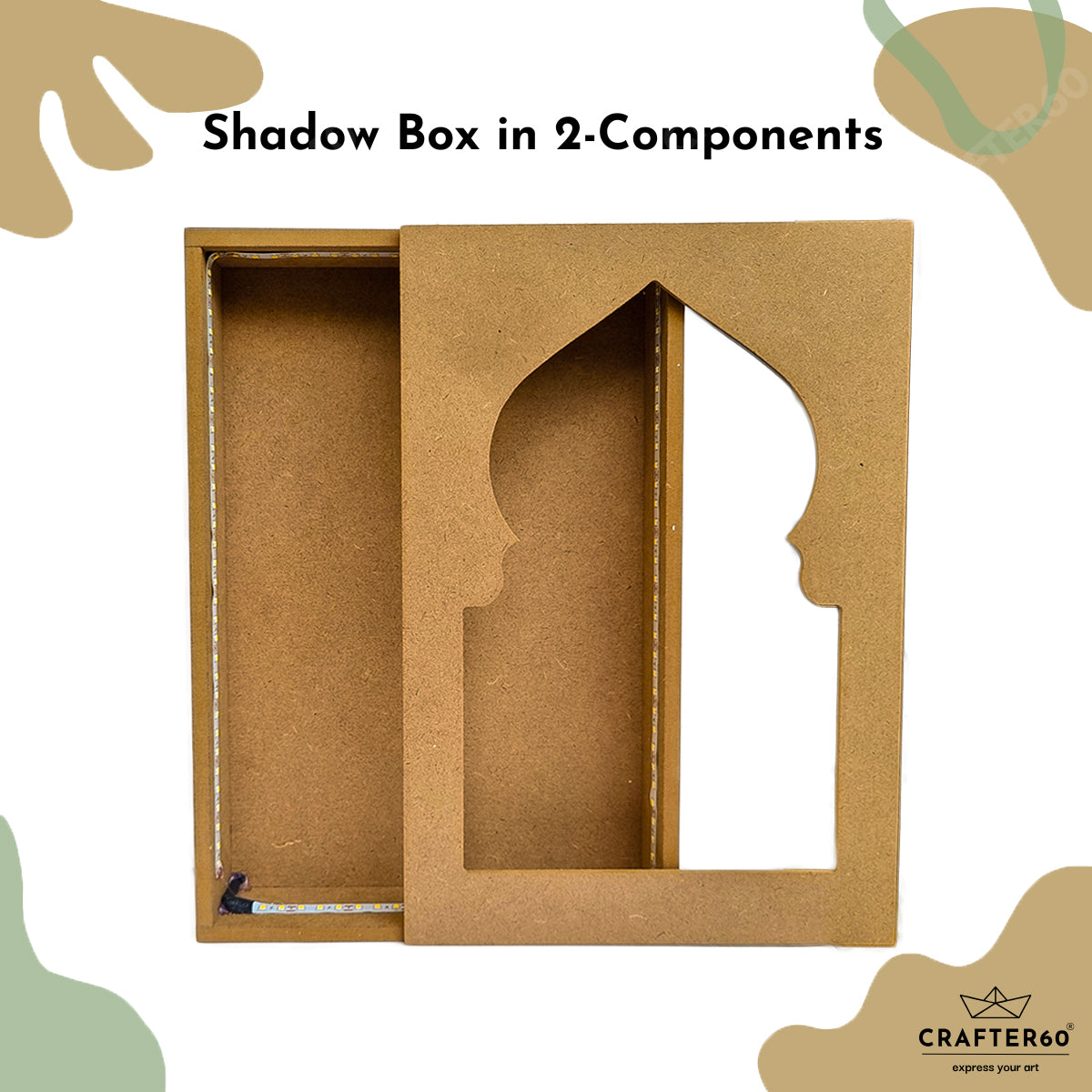 DIY MDF Jharokha Shadow Box | Design 8