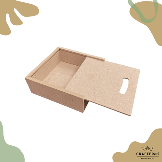 MDF Storage Box with Top Sliding Lid