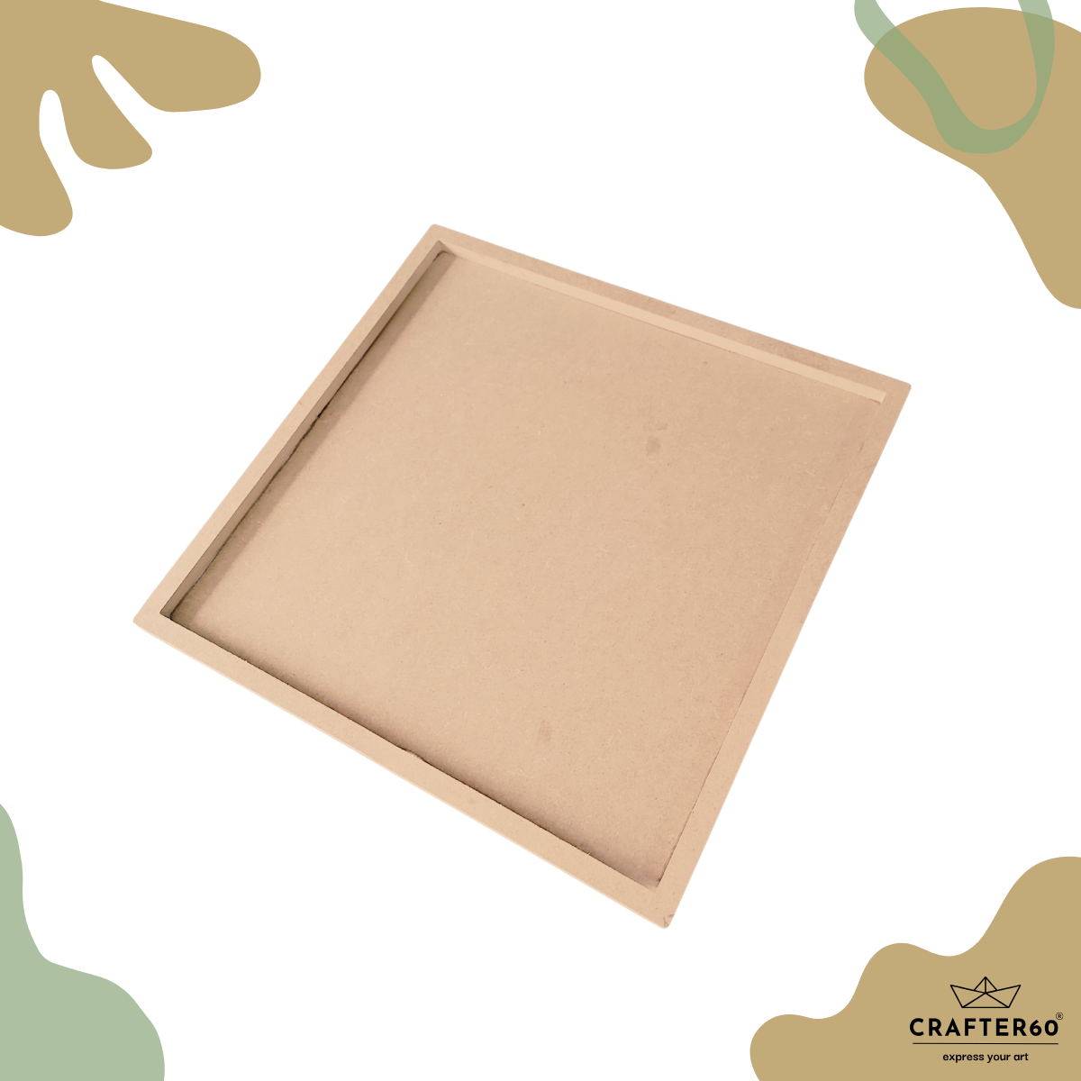 Base Square Frame Image DIY Square MDF Board Base for Art & Craft Project | Crafter60 – CRAFTER60®