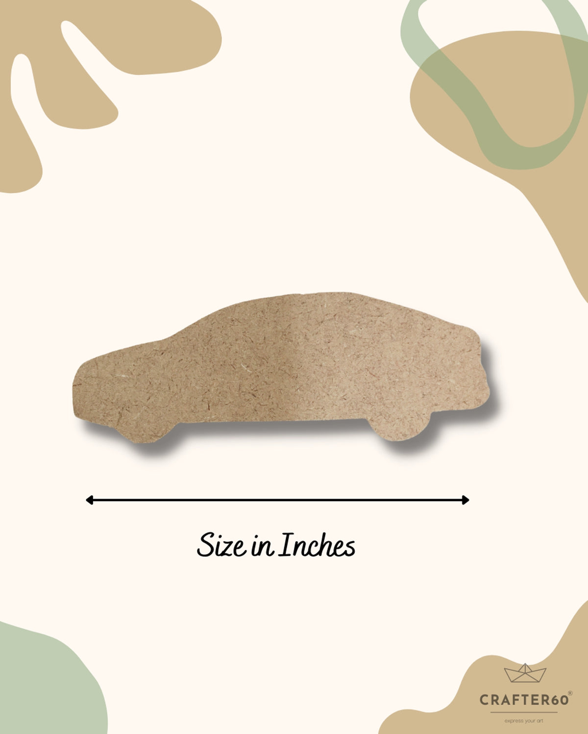 Shape Car MDF Car Shape Cutouts for DIY Crafts & Projects | Crafter60 – CRAFTER60®