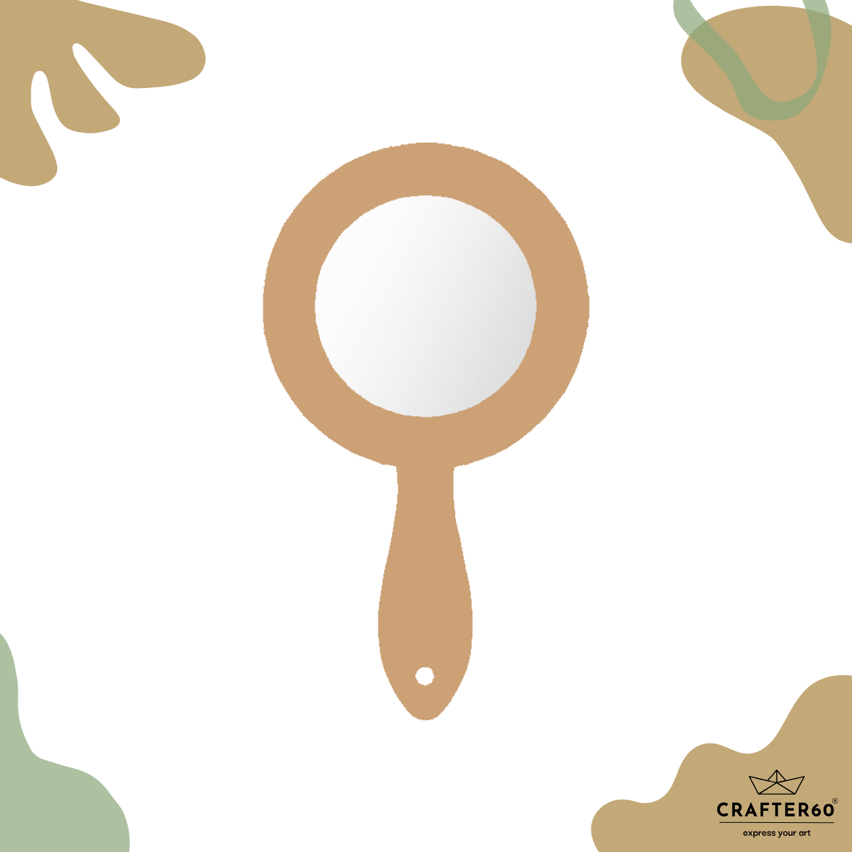 DIY Hand Mirror – MDF Base with Acrylic Glass | CRAFTER60 – CRAFTER60®