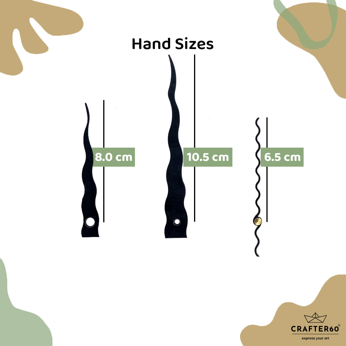 Wave Flow Clock Hand Set