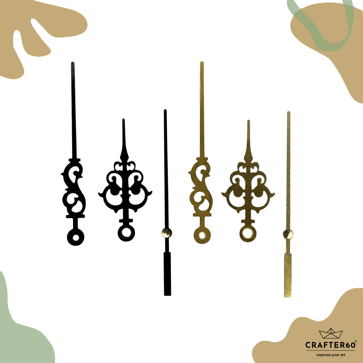 Vintage Filigree Clock Hand Set | Design 2