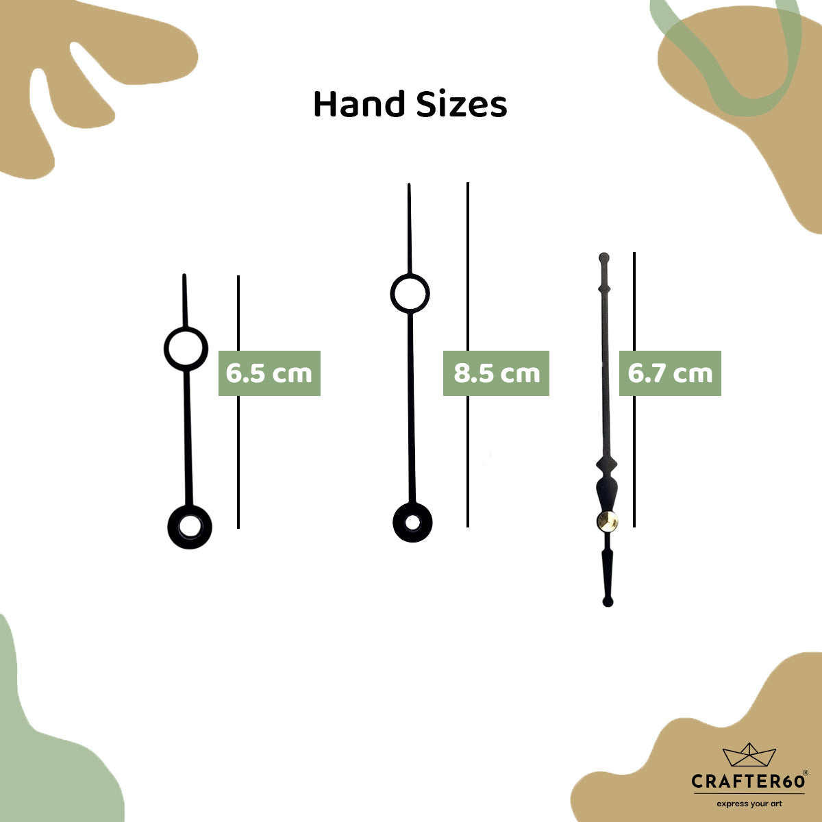 Circle Ring Clock Hand Set