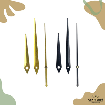 Arrow Point Clock Hand Set