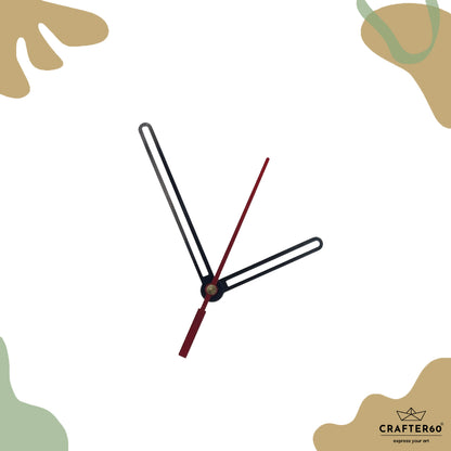 Rounded Outline Bar Clock Hand Set