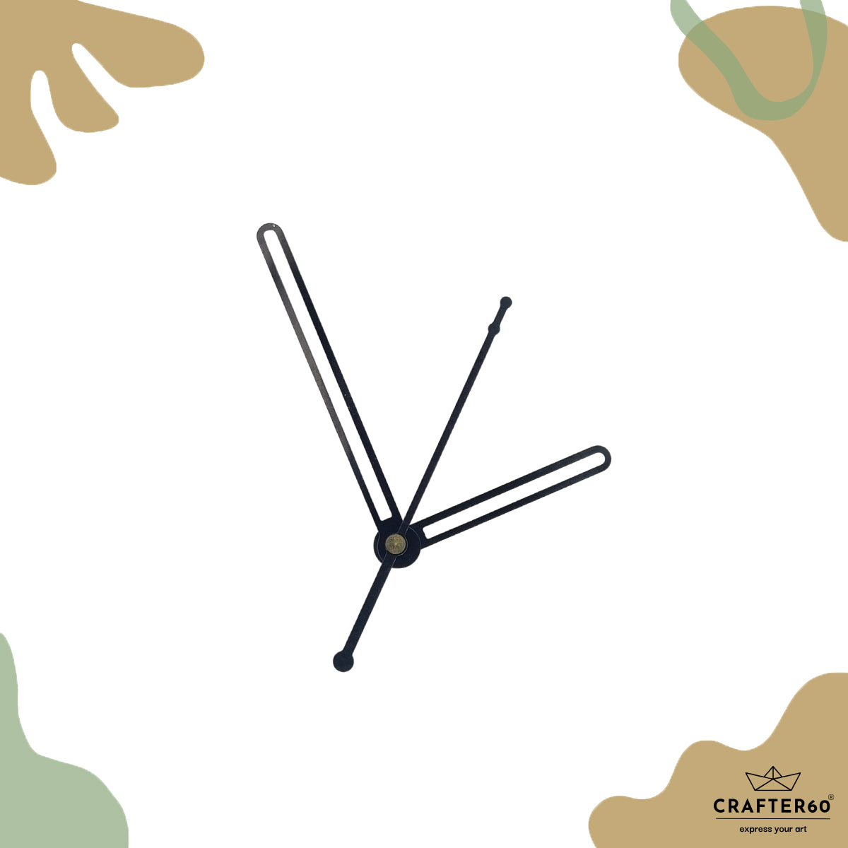 Rounded Outline Bar Clock Hand Set