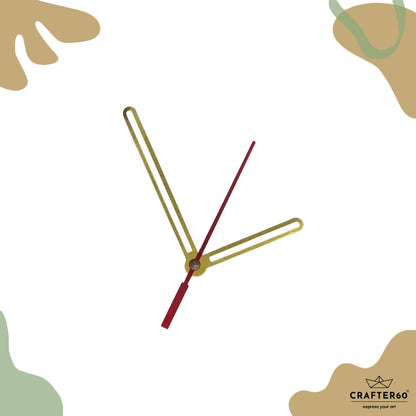 Rounded Outline Bar Clock Hand Set