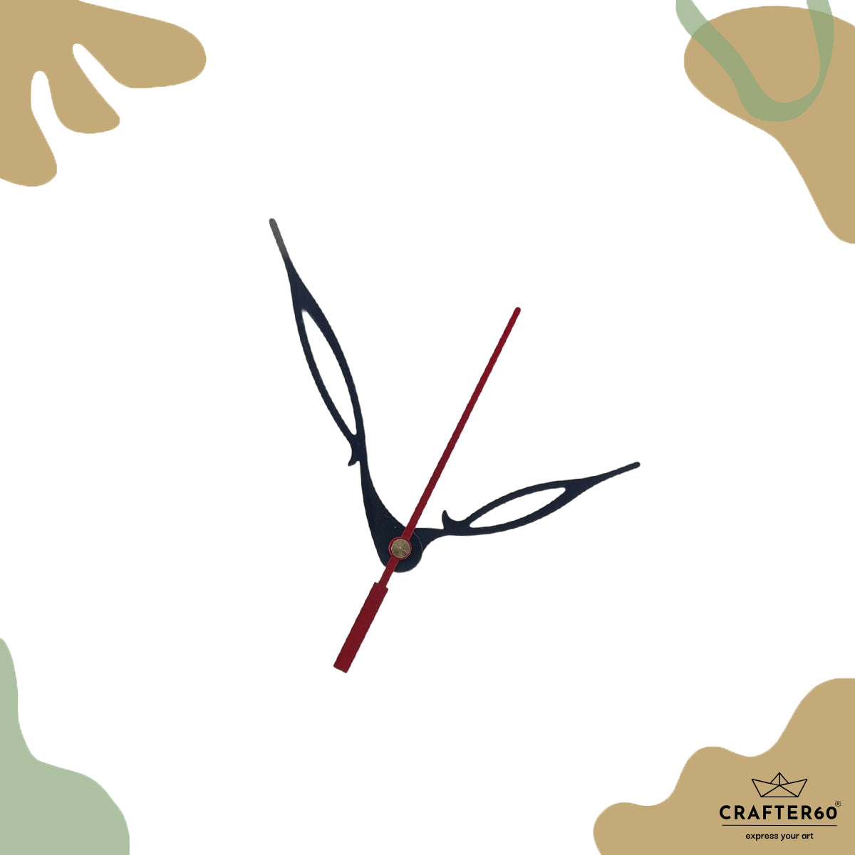 Elegant Leaf Clock Hand Set