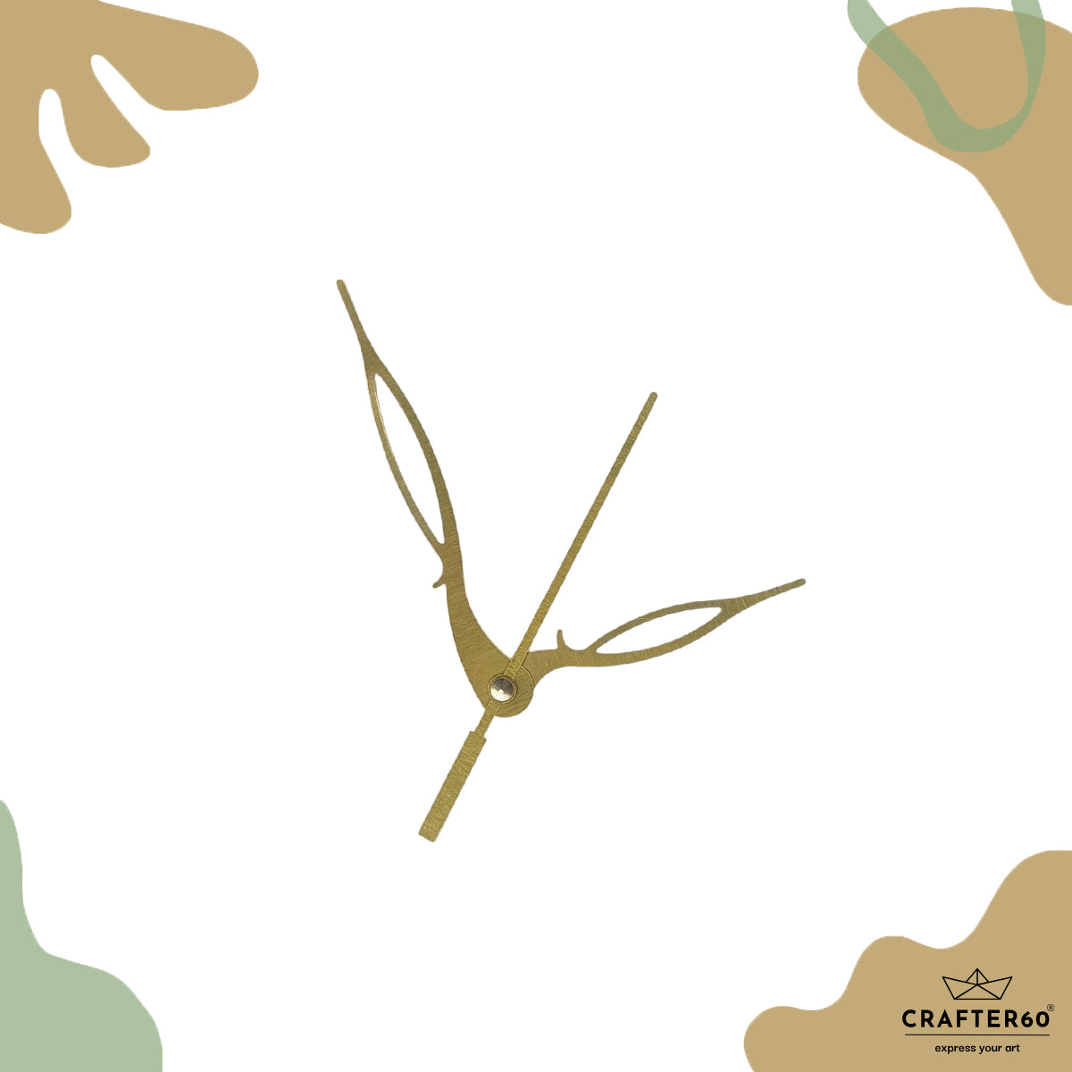 Elegant Leaf Clock Hand Set