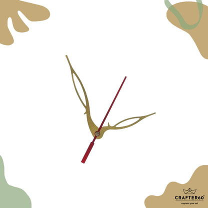 Elegant Leaf Clock Hand Set