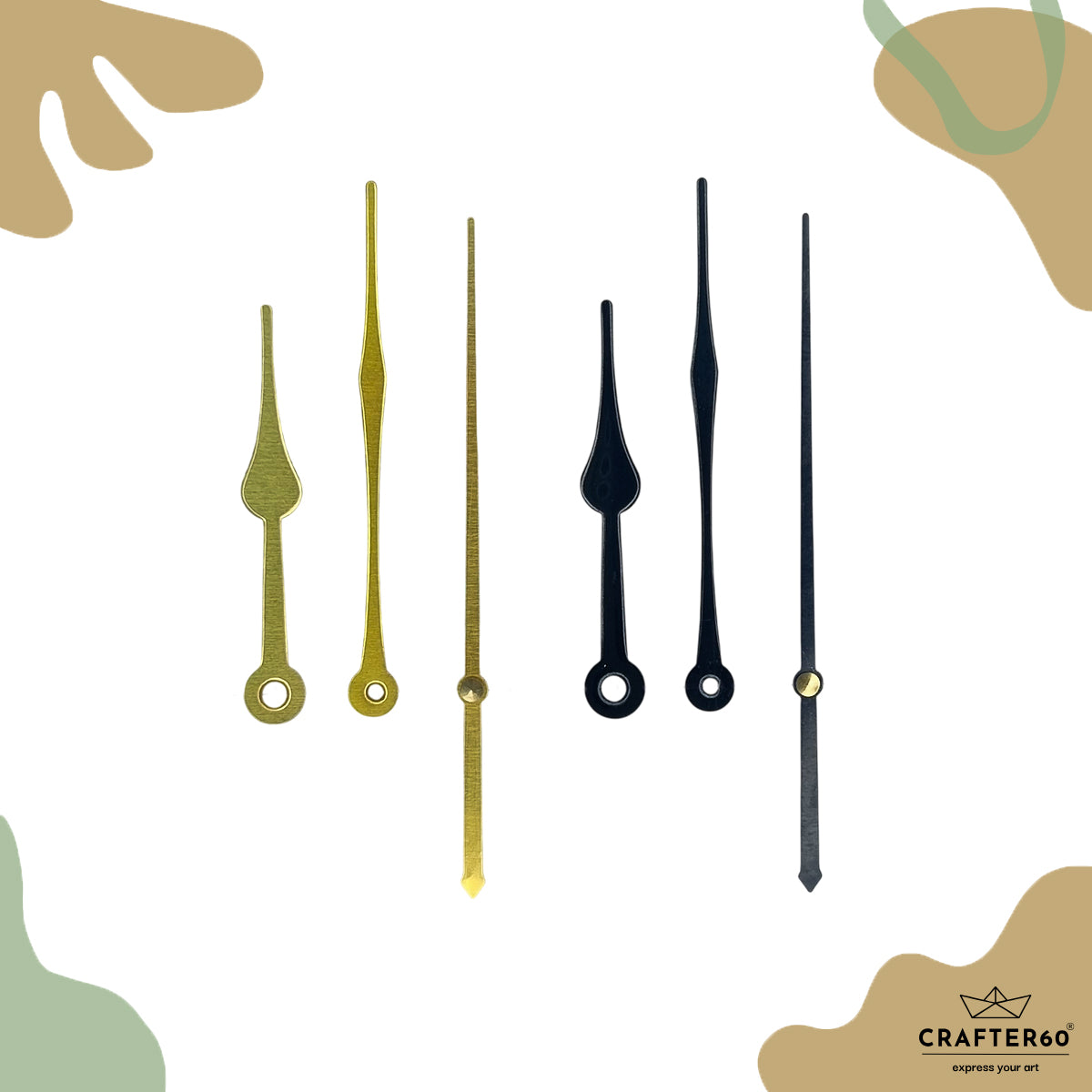 Royal Leaf Designer Clock Hand Set