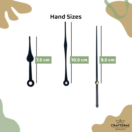 Royal Leaf Designer Clock Hand Set