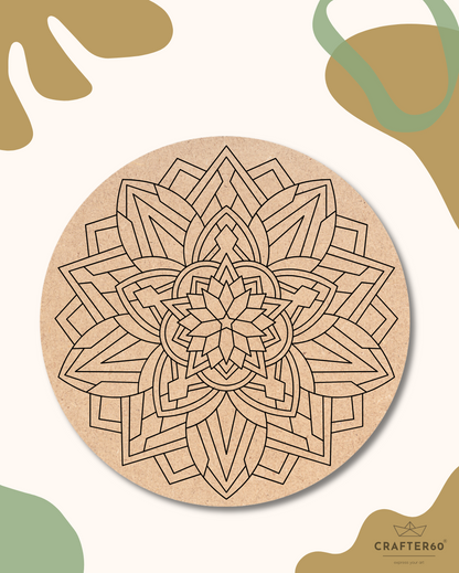 Premarked Mandala-25 Base