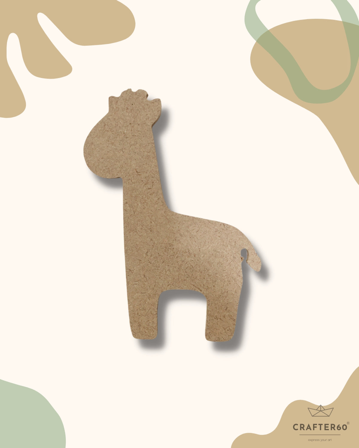 Rectangle Giraffe MDF Giraffe Shape Cutouts for DIY Crafts & Projects | Crafter60 ...