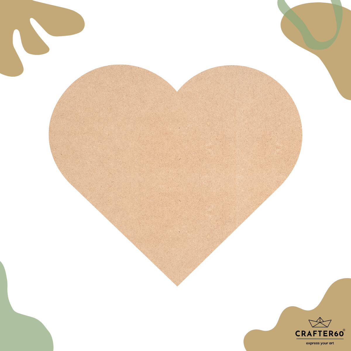 DIY MDF Heart Shape Base | Art & Craft Base