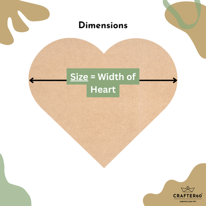 DIY MDF Heart Shape Base | Art & Craft Base