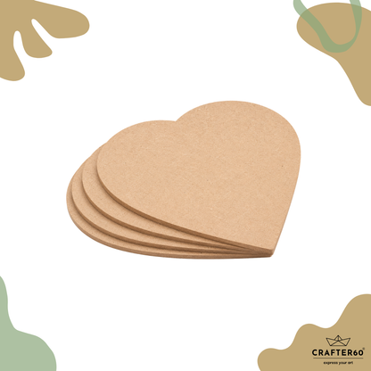 DIY MDF Heart Shape Base | Art & Craft Base