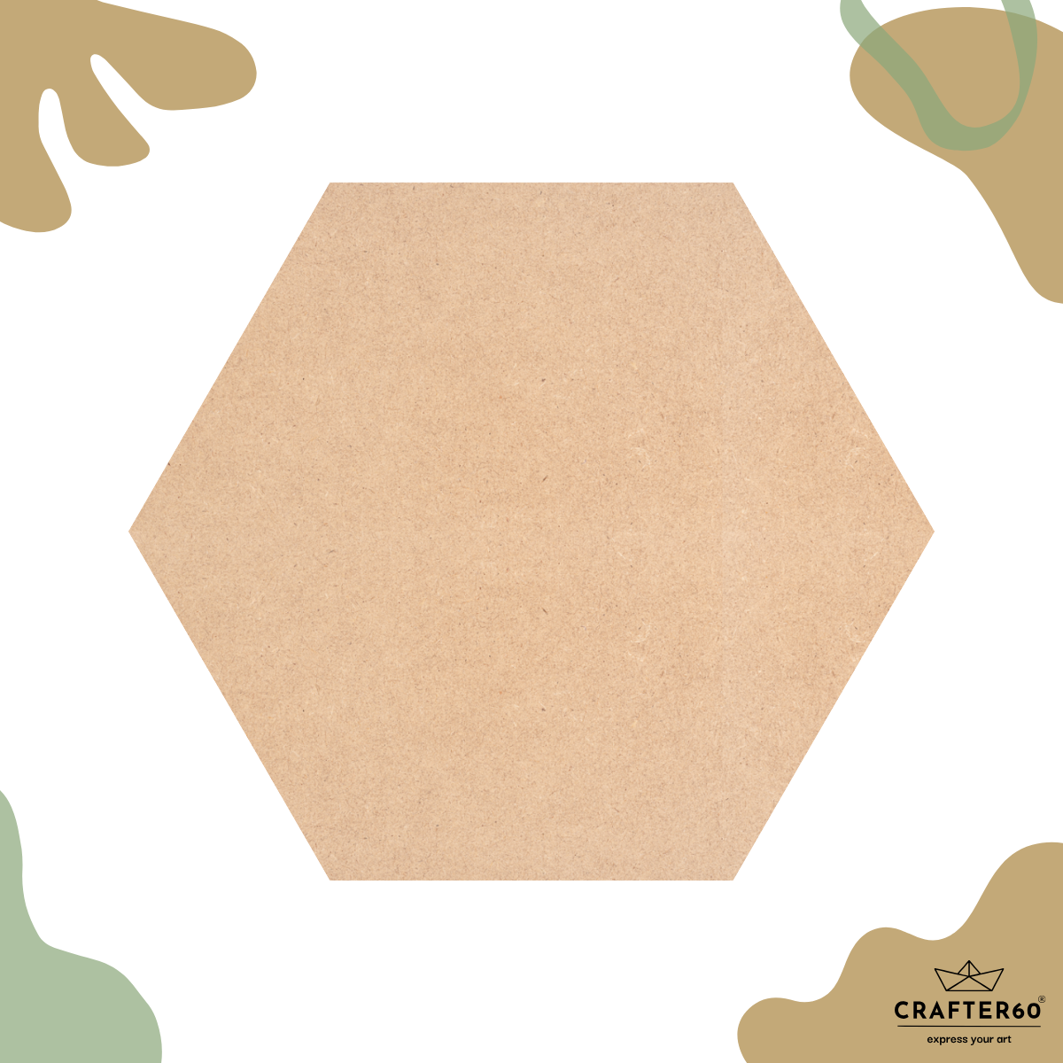 DIY MDF Hexagon Shape Base | Art & Craft Base