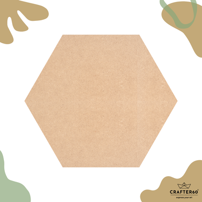 DIY MDF Hexagon Shape Base | Art & Craft Base