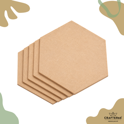 DIY MDF Hexagon Shape Base | Art & Craft Base