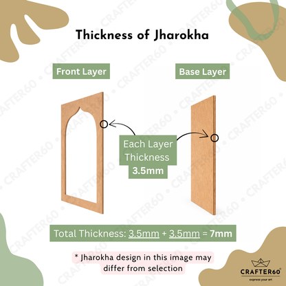 MDF Jharokha Base 2-Layer • Design 4