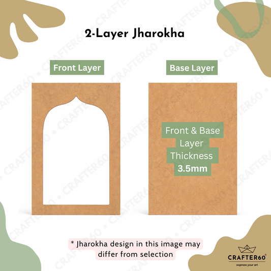 MDF Jharokha Base 2-Layer • Design 4