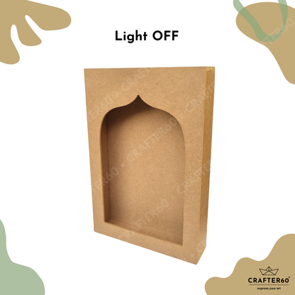 DIY MDF Jharokha Shadow Box • Design 4