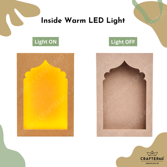 DIY MDF Jharokha Shadow Box • Design 1