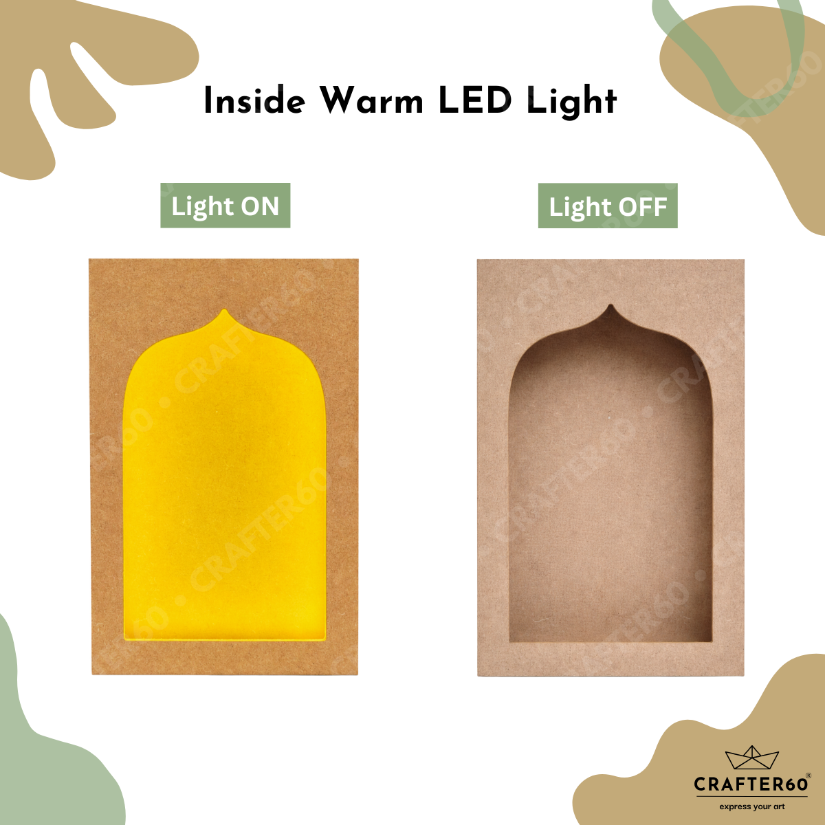 DIY MDF Jharokha Shadow Box • Design 4