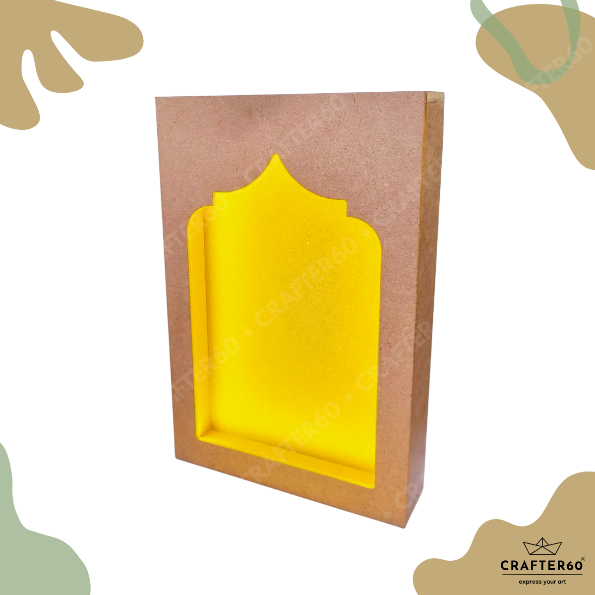 DIY MDF Jharokha Shadow Box • Design 5