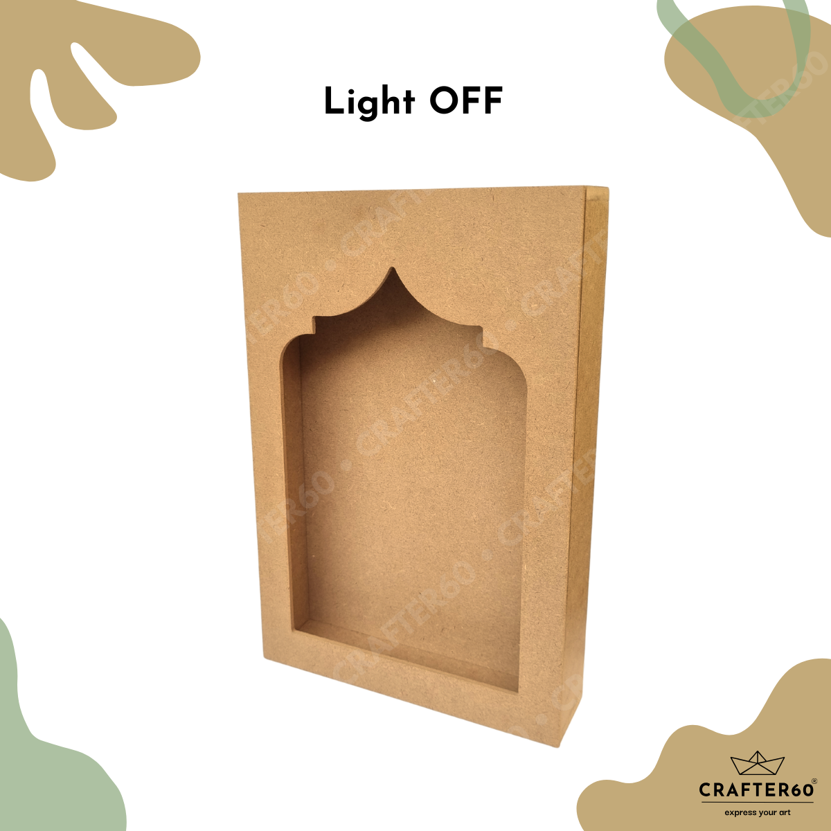 DIY MDF Jharokha Shadow Box • Design 5