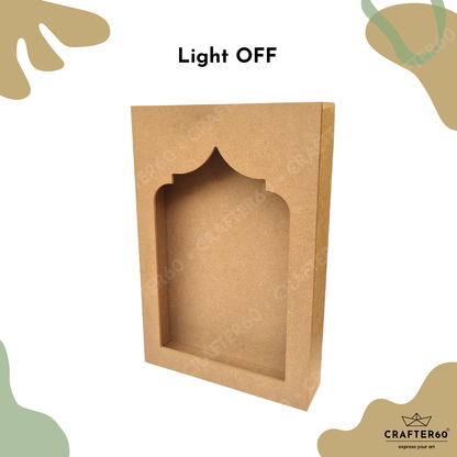 DIY MDF Jharokha Shadow Box • Design 5