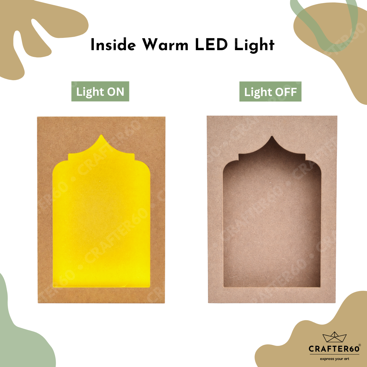 DIY MDF Jharokha Shadow Box • Design 5