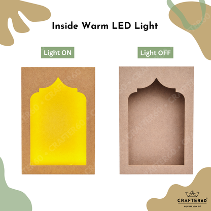 DIY MDF Jharokha Shadow Box • Design 5