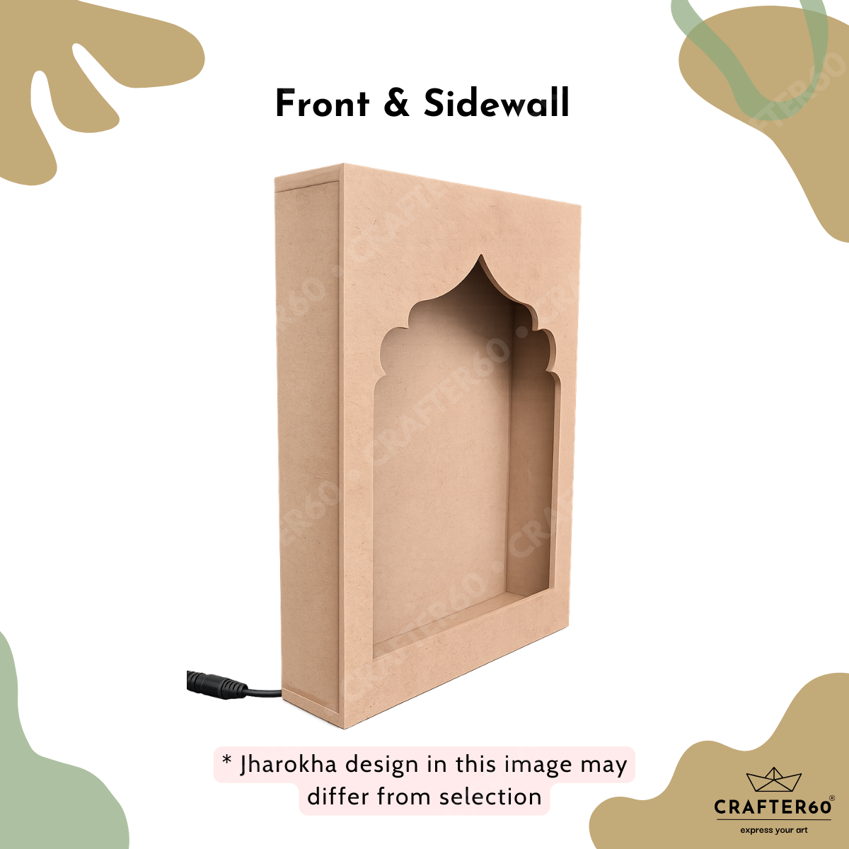 DIY MDF Jharokha Shadow Box • Design 5