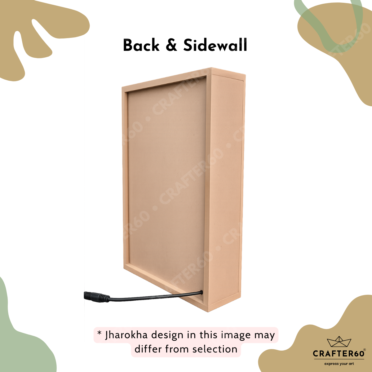 DIY MDF Jharokha Shadow Box • Design 5