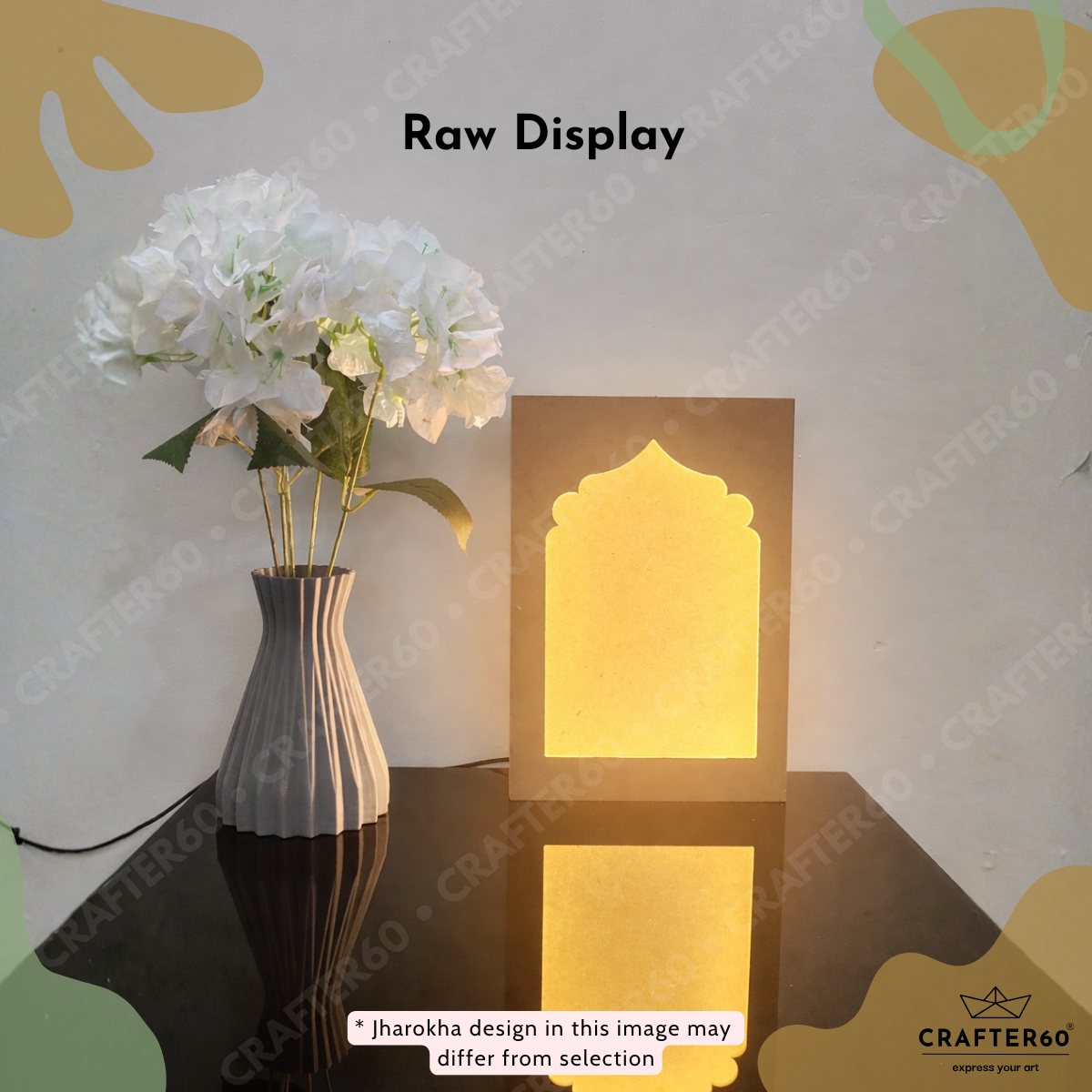 DIY MDF Jharokha Shadow Box • Design 5