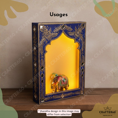 DIY MDF Jharokha Shadow Box • Design 5