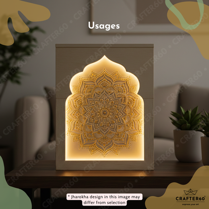 DIY MDF Jharokha Shadow Box • Design 5