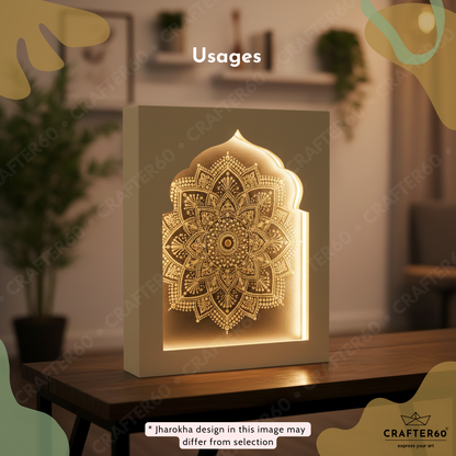 DIY MDF Jharokha Shadow Box • Design 5