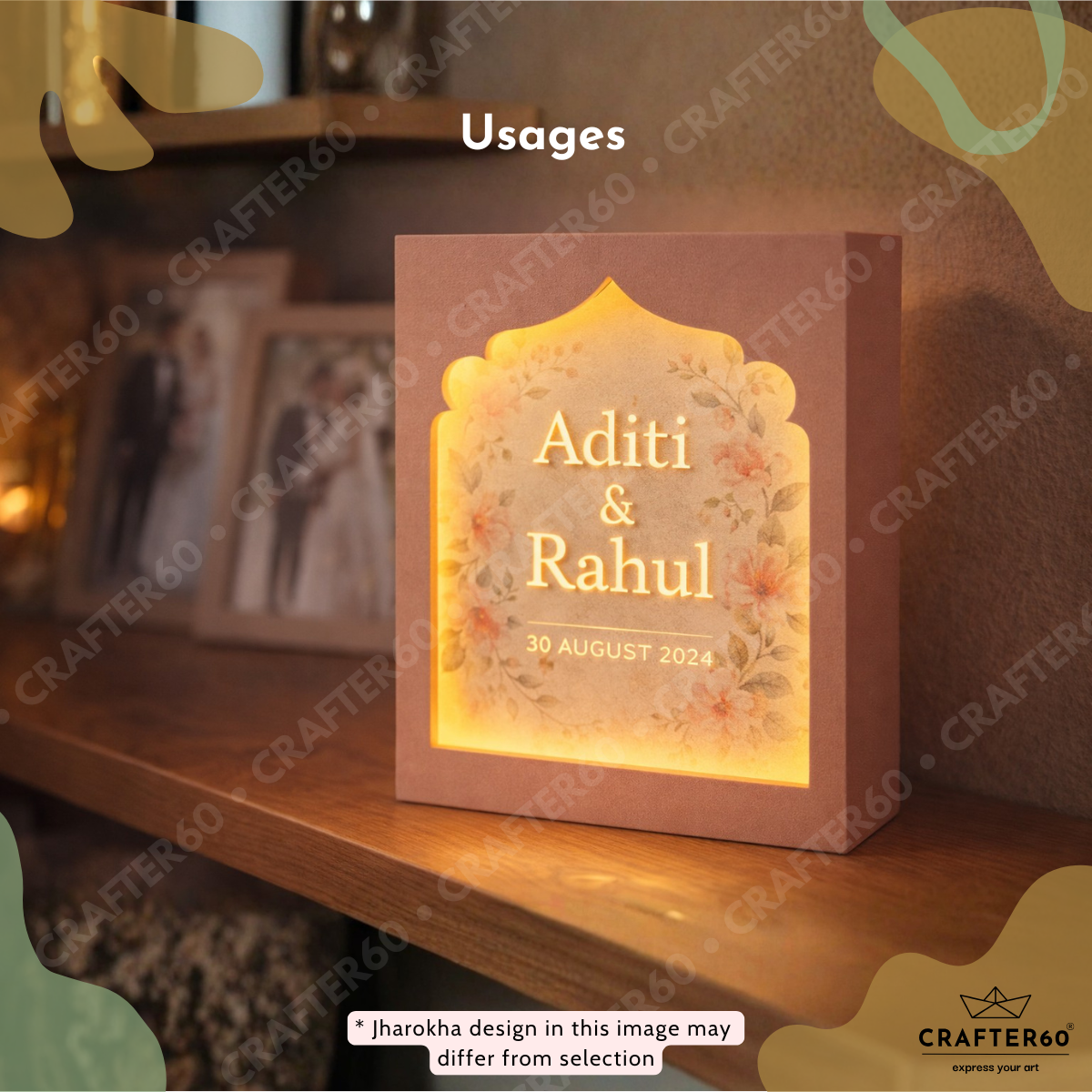 DIY MDF Jharokha Shadow Box • Design 5