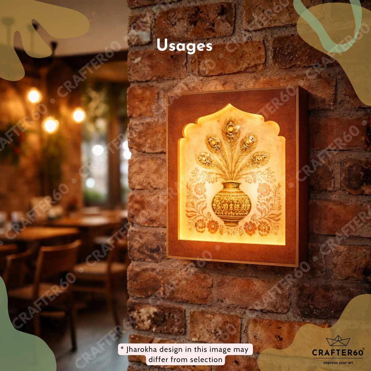 DIY MDF Jharokha Shadow Box • Design 5