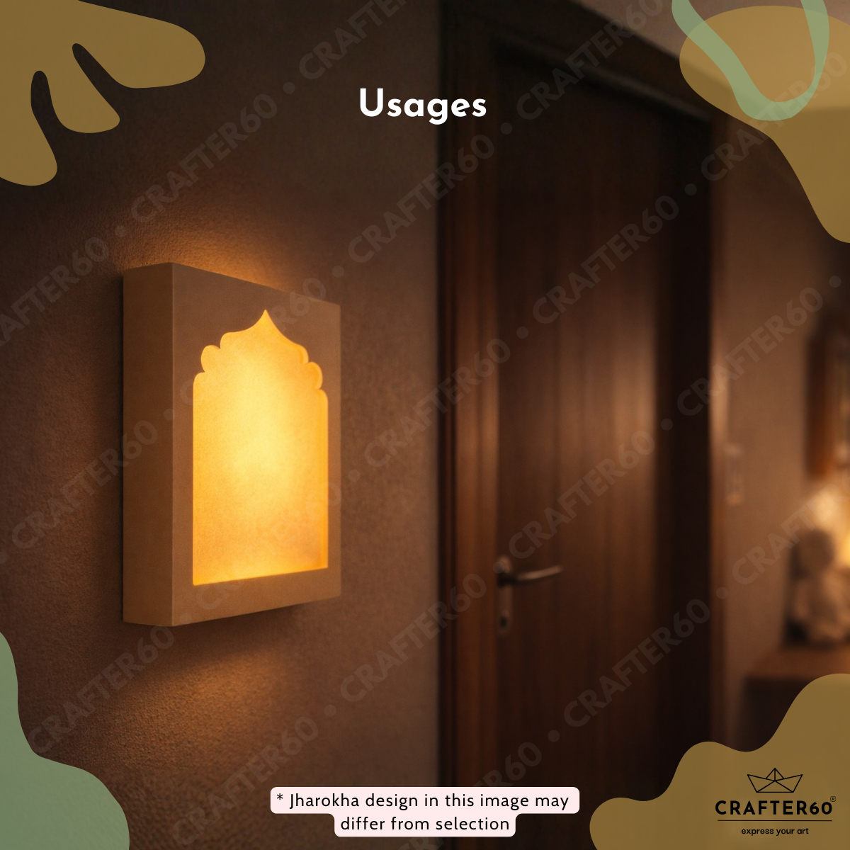 DIY MDF Jharokha Shadow Box • Design 5